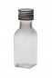 Preview: PET-Quadratflasche 20ml  Mündung PP18  Lieferung ohne Verschluss, bei Bedarf bitte separat bestellen!